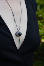 Load image into Gallery viewer, Ephemeral Agate Necklace with Indicolite Tourmaline
